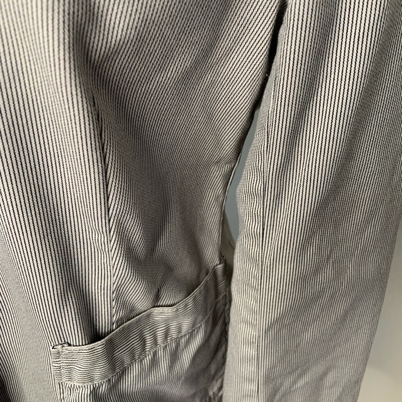 J crew factory womens blazer sz 6 blue pin stripe schoolboy academia pocket - Picture 5 of 10